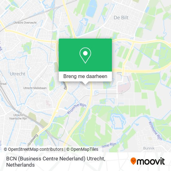 BCN (Business Centre Nederland) Utrecht kaart