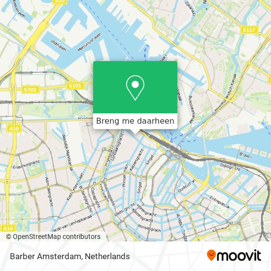 Barber Amsterdam kaart