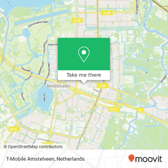 T-Mobile Amstelveen kaart