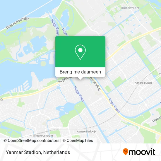 Yanmar Stadion kaart