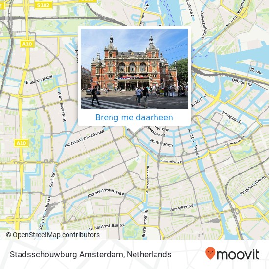 Stadsschouwburg Amsterdam kaart