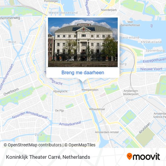 Koninklijk Theater Carré kaart