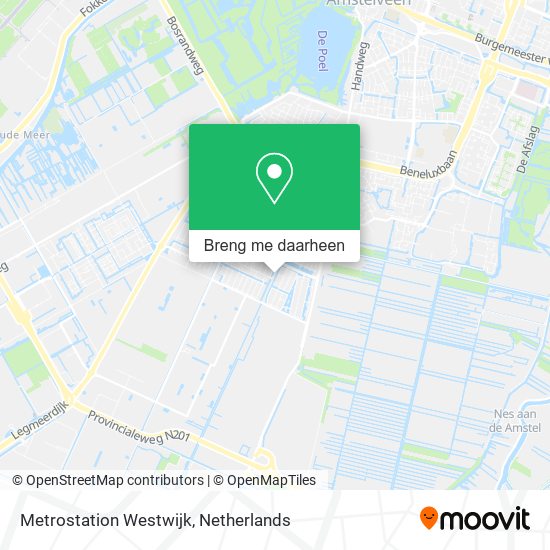 Metrostation Westwijk kaart