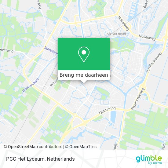 PCC Het Lyceum kaart