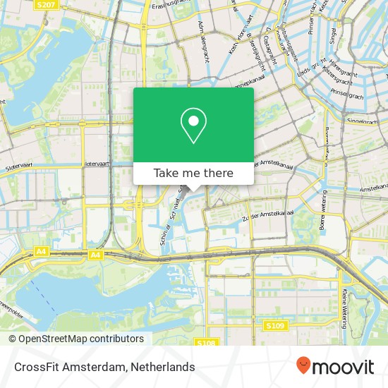 CrossFit Amsterdam kaart