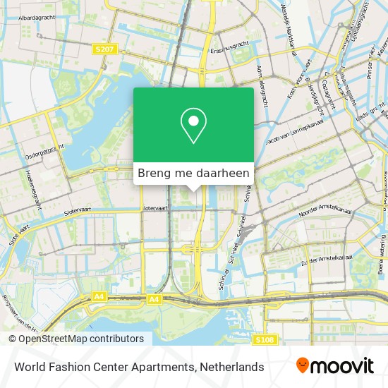 World Fashion Center Apartments kaart