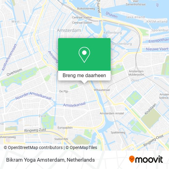 Bikram Yoga Amsterdam kaart