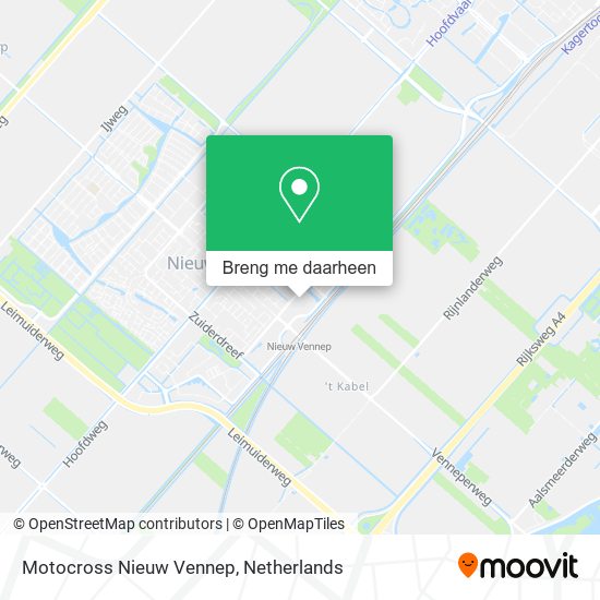 Motocross Nieuw Vennep kaart
