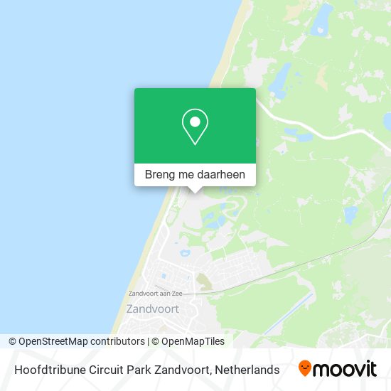 Hoofdtribune Circuit Park Zandvoort kaart