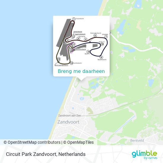 Circuit Park Zandvoort kaart