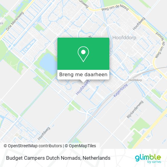 Budget Campers Dutch Nomads kaart