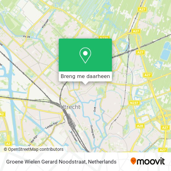Groene Wielen Gerard Noodstraat kaart