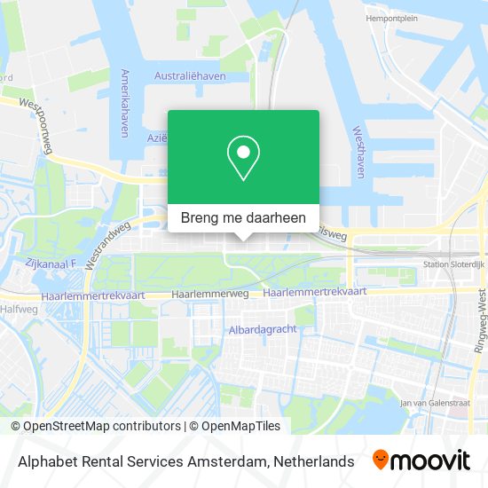 Alphabet Rental Services Amsterdam kaart