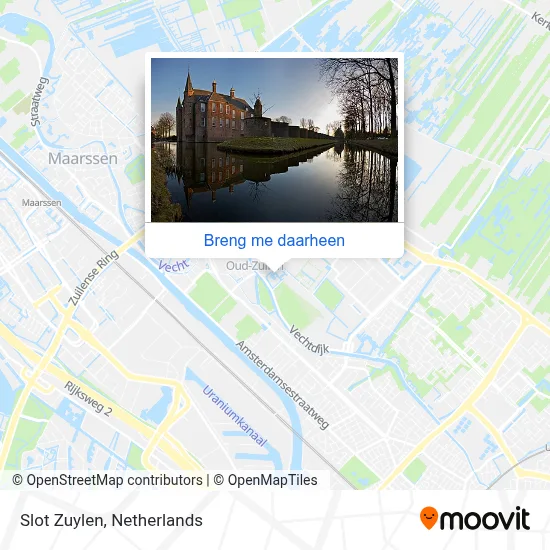 Slot Zuylen kaart