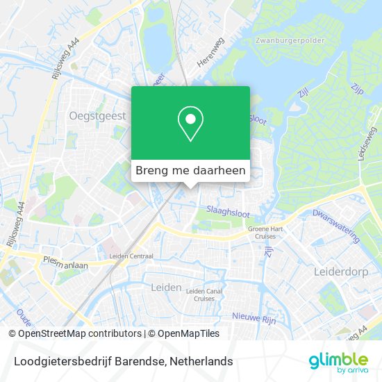 Loodgietersbedrijf Barendse kaart