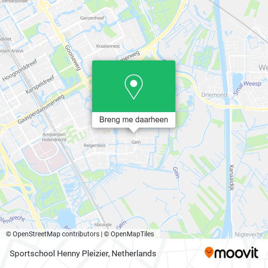 Sportschool Henny Pleizier kaart