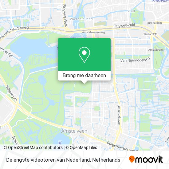 De engste videotoren van Nederland kaart