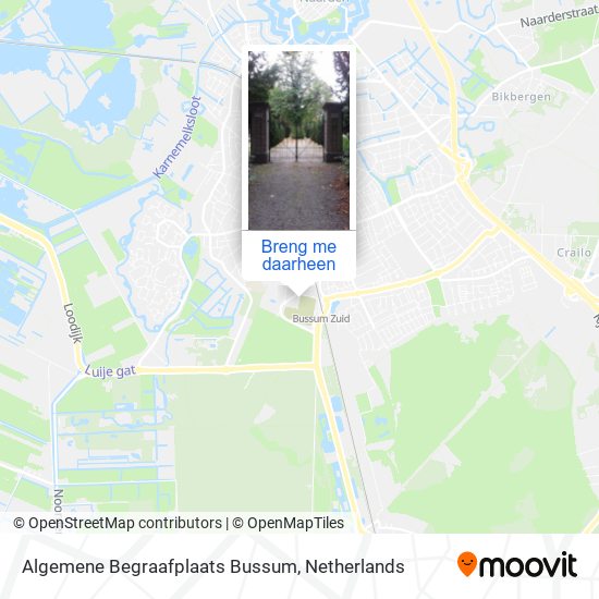 Algemene Begraafplaats Bussum kaart