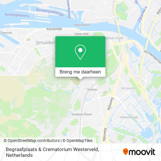 Begraafplaats & Crematorium Westerveld kaart