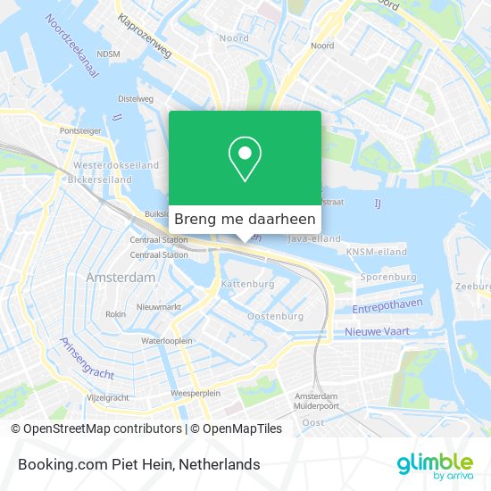 Booking.com Piet Hein kaart