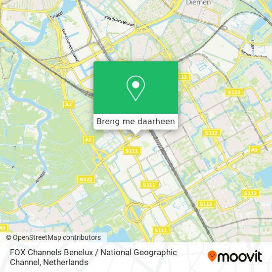 FOX Channels Benelux / National Geographic Channel kaart