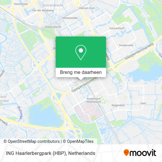 ING Haarlerbergpark (HBP) kaart
