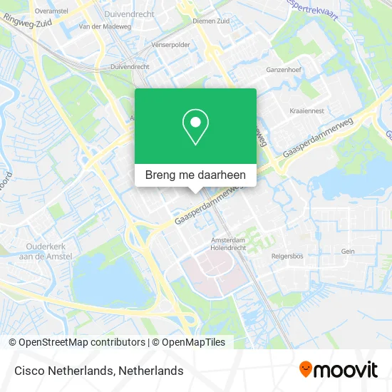 Cisco Netherlands kaart