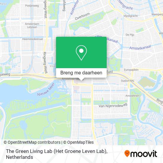 The Green Living Lab (Het Groene Leven Lab) kaart