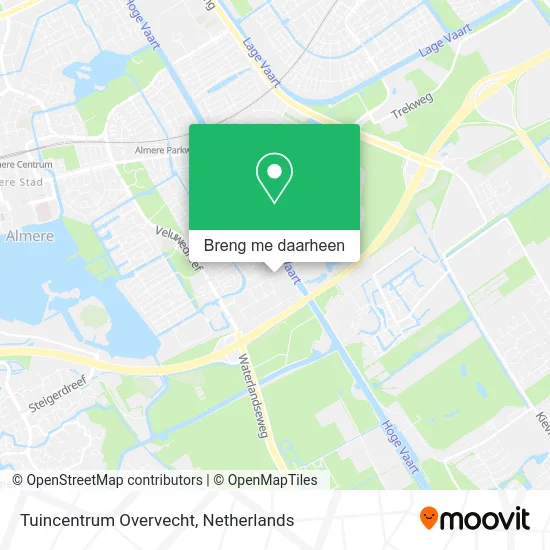 Tuincentrum Overvecht kaart