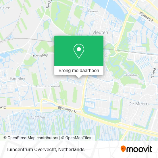 Tuincentrum Overvecht kaart