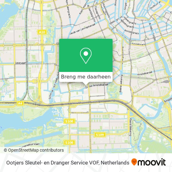 Ootjers Sleutel- en Dranger Service VOF kaart