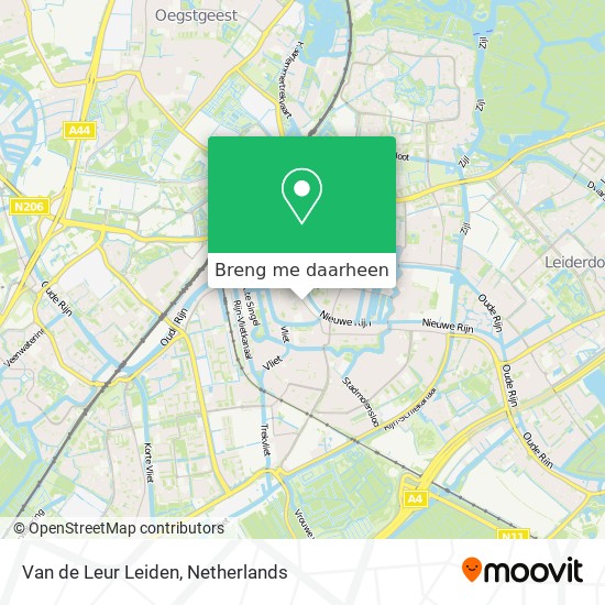 Van de Leur Leiden kaart