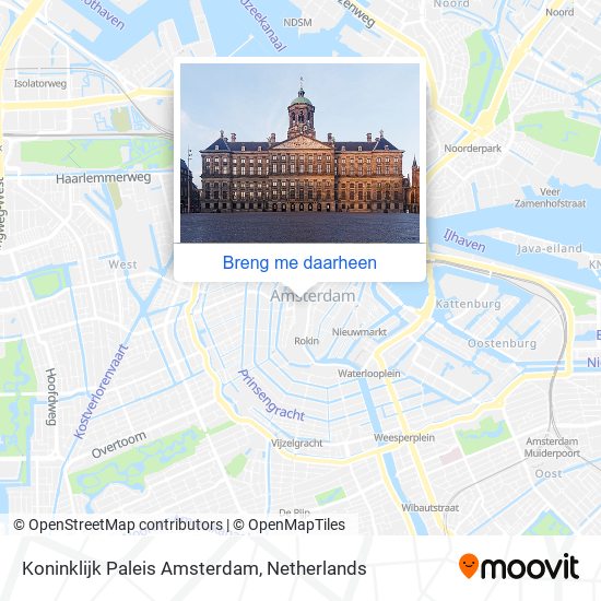 Koninklijk Paleis Amsterdam kaart