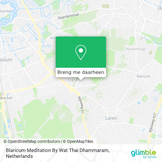 Blaricum Meditation By Wat Thai Dhammaram kaart