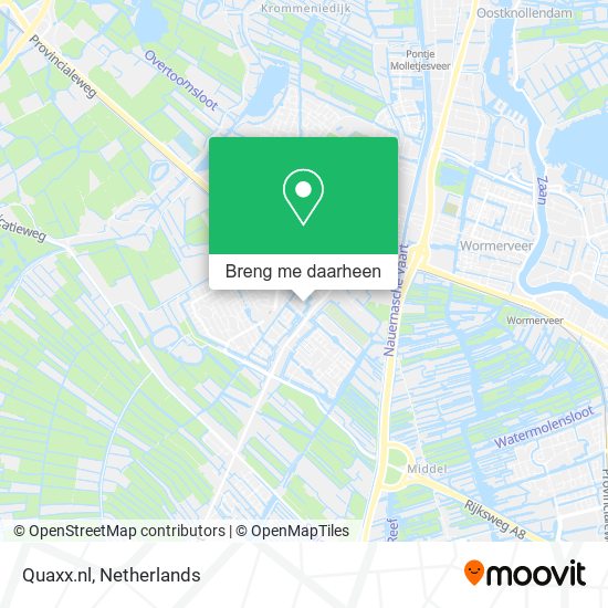 Quaxx.nl kaart