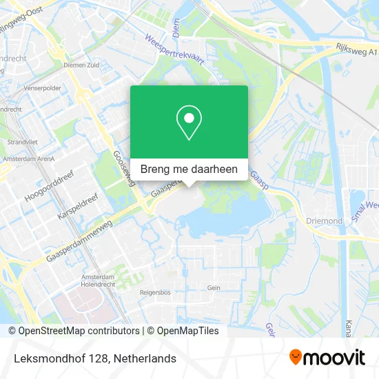 Leksmondhof 128 kaart