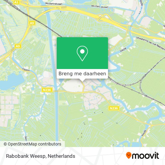 Rabobank Weesp kaart