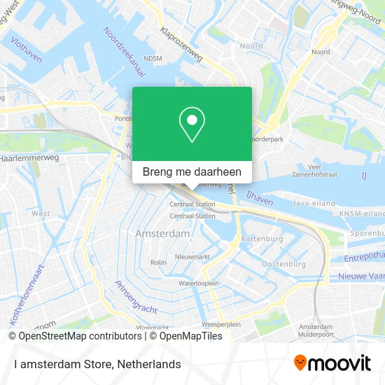 I amsterdam Store kaart