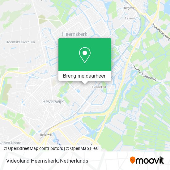 Videoland Heemskerk kaart