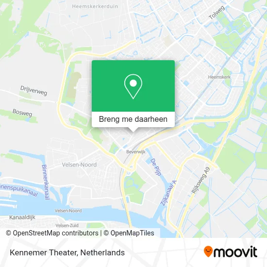 Kennemer Theater kaart