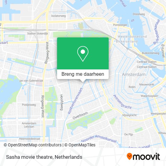 Sasha movie theatre kaart