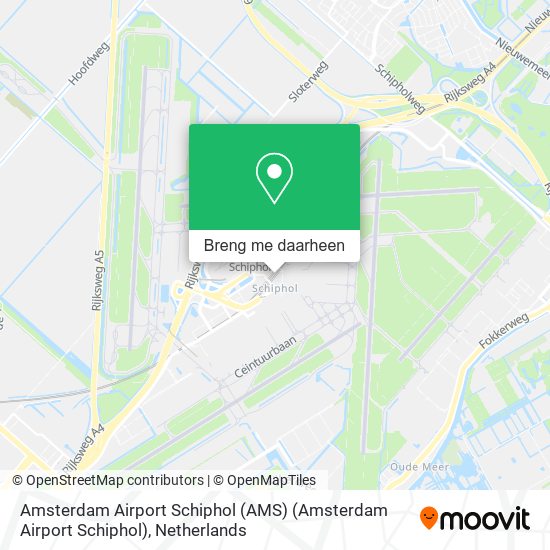 Amsterdam Airport Schiphol (AMS) (Amsterdam Airport Schiphol) kaart