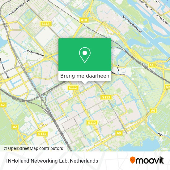 INHolland Networking Lab kaart