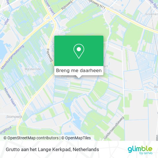 Grutto aan het Lange Kerkpad kaart