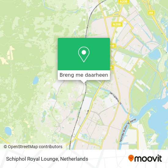 Schiphol Royal Lounge kaart