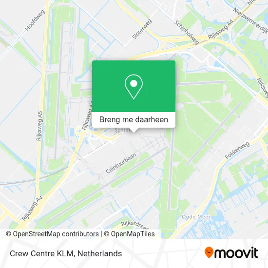 Crew Centre KLM kaart