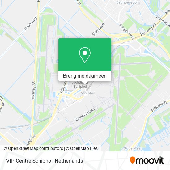 VIP Centre Schiphol kaart