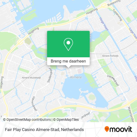 Fair Play Casino Almere-Stad kaart