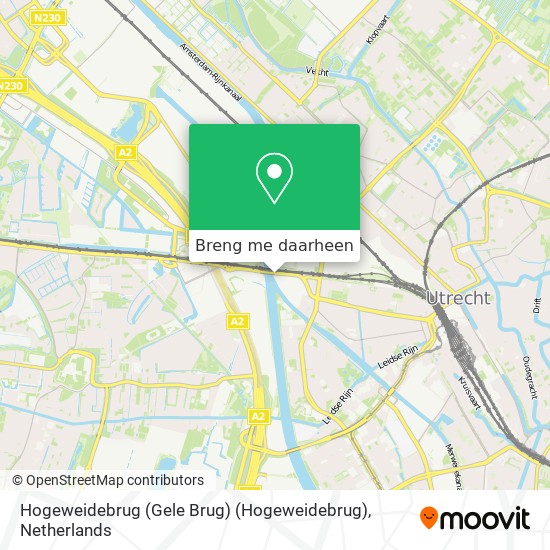 Hogeweidebrug (Gele Brug) (Hogeweidebrug) kaart