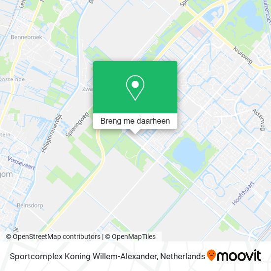 Sportcomplex Koning Willem-Alexander kaart